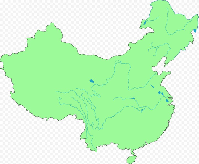 Flag Of China World Map Blank Png