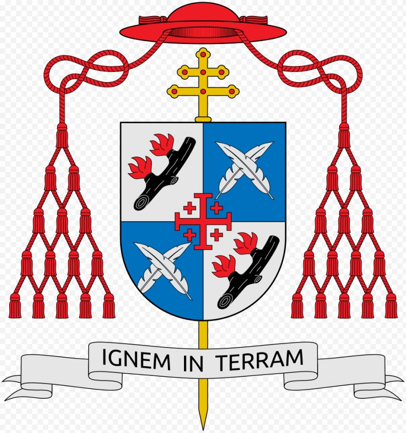 Cardinal Escutcheon Coat Of Arms Ecclesiastical Heraldry Archbishop Diocese Png