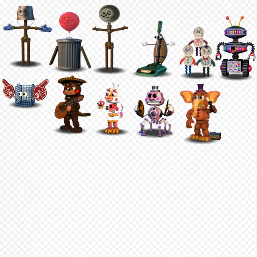 Five Nights At Freddy S Sister Location Animatronics Deviantart Digital Art Drawing Png