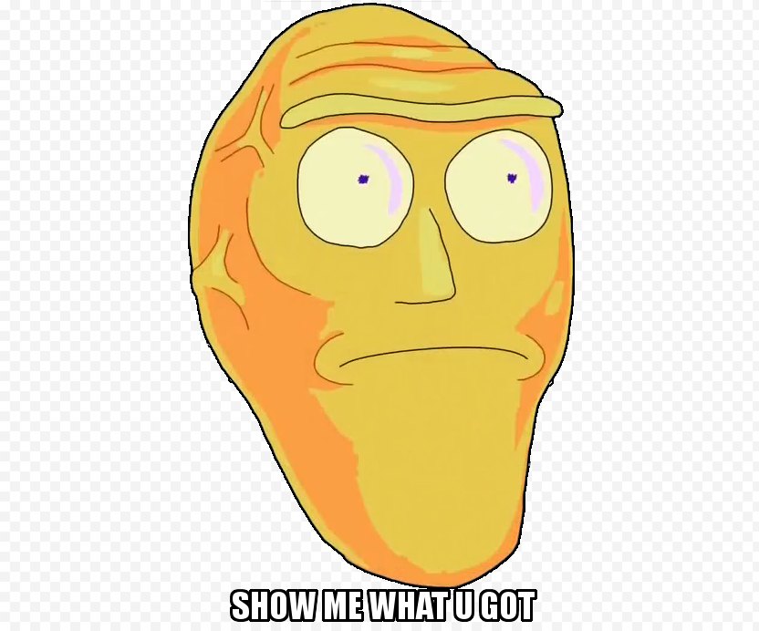 Get Schwifty Nose Clip Art - Rick And Morty PNG