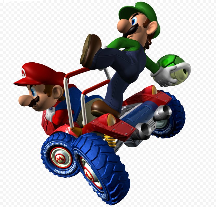 Mario Kart Double Dash Luigi Superstar Saga Bros Kart Png