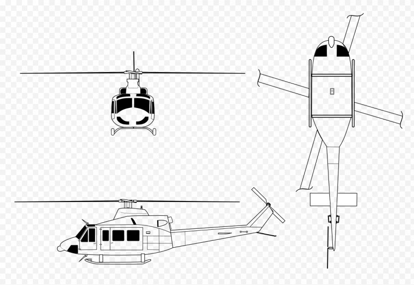 Bell UH-1 Iroquois UH-1N Twin Huey Family 212 204/205 PNG