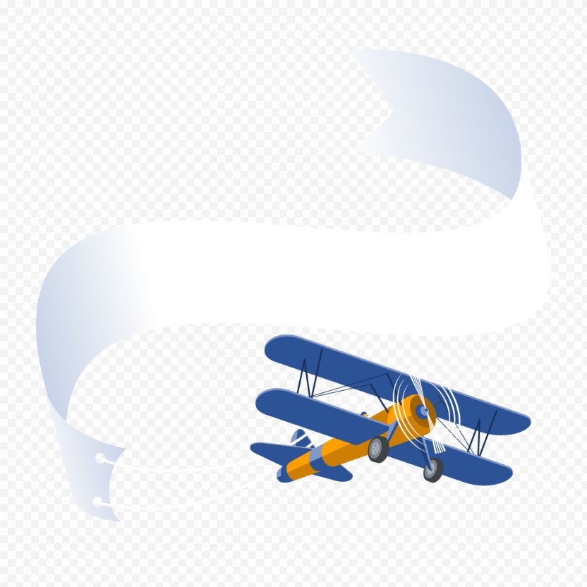 Airplane Aircraft Banner PNG