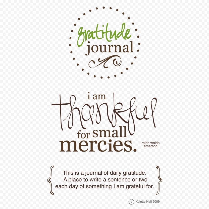 Gratitude Journal Diary Text Writing - Brand PNG