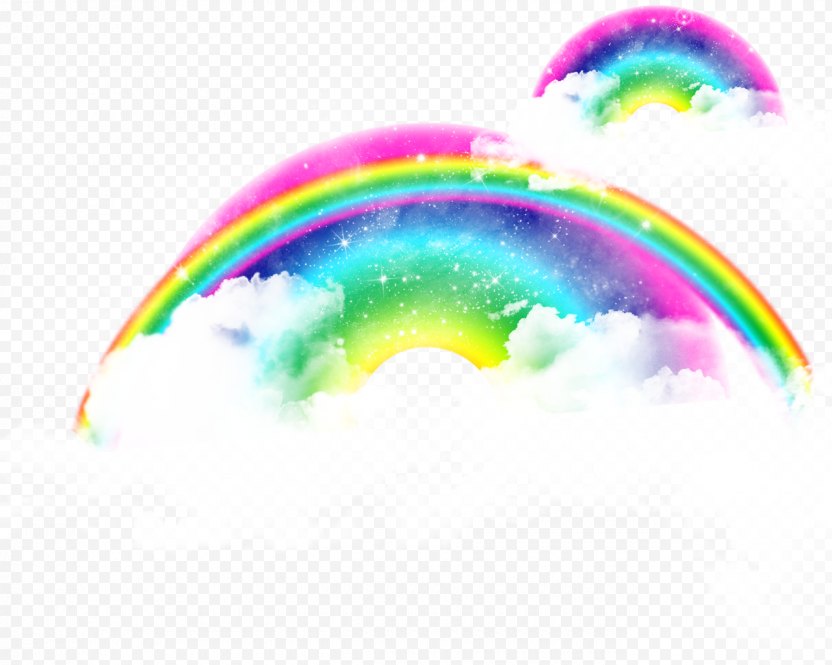 Rainbow Cloud Iridescence - Mist PNG