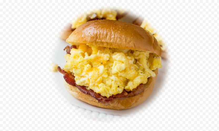 Breakfast Sandwich Hamburger Slider Scrambled Eggs Png