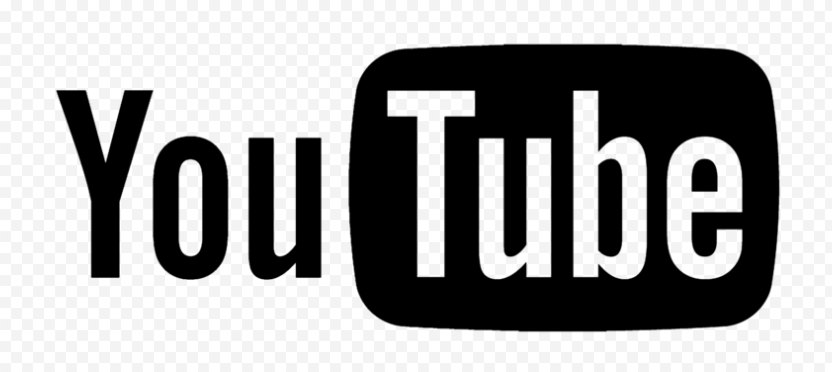 Youtube Logo Black And White Video Png