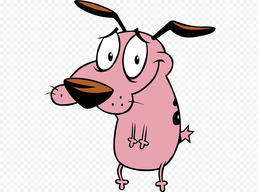 Dog Animated Cartoon Network Clip Art - Courage The Cowardly PNG