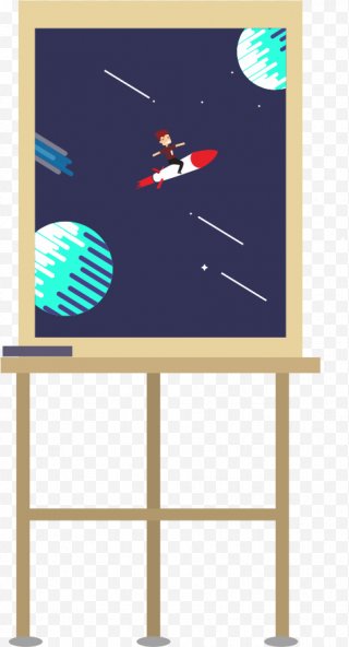 Flight Rocket Vector Jet Illustration - Frame PNG