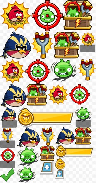 Angry Birds Friends Seasons Sprite Text Png